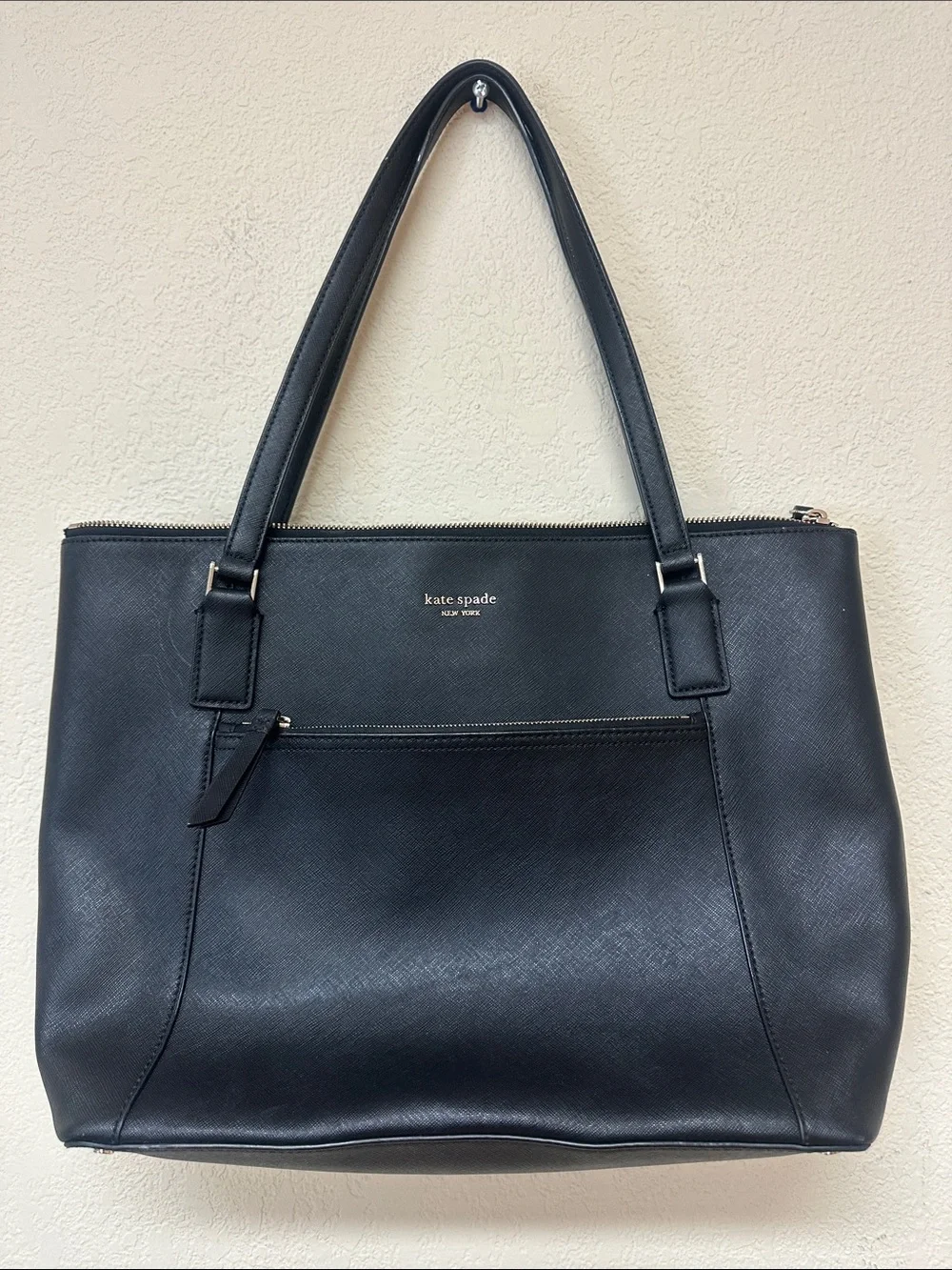 Kate Spade black tote shoulder bag OS